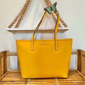 MICHAEL KORS Medium Yellow Tote